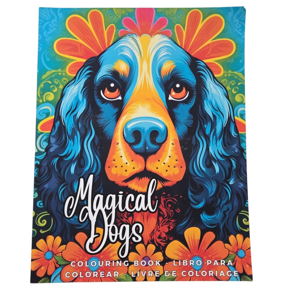 Magical Dogs Coloring Book - 40 Pages